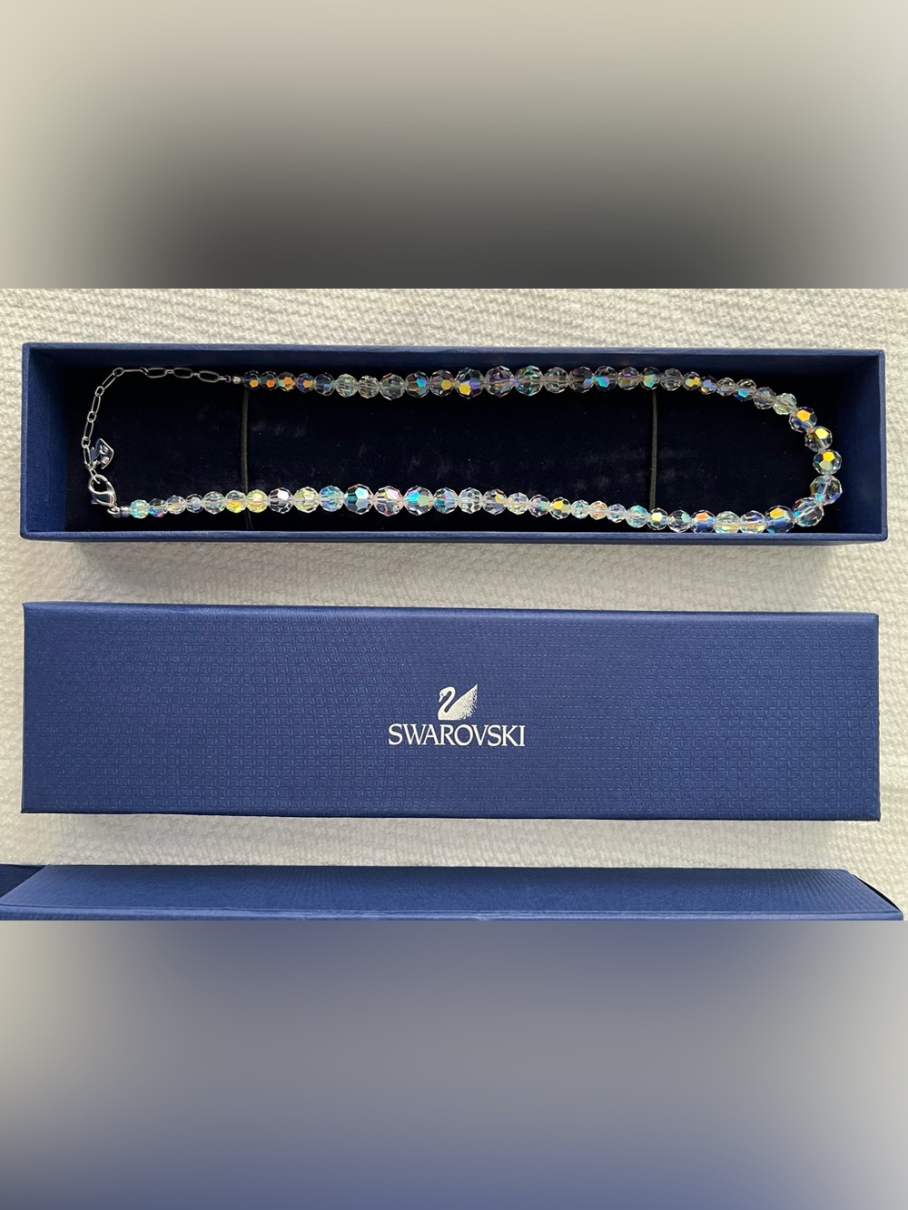Authentic Swarovski Beaded Aurora Borealis Necklace. BNIB. RARE FIND. - Picture 2 of 10